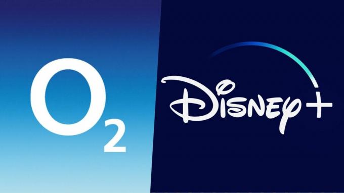 Логотип O2 и Disney Plus